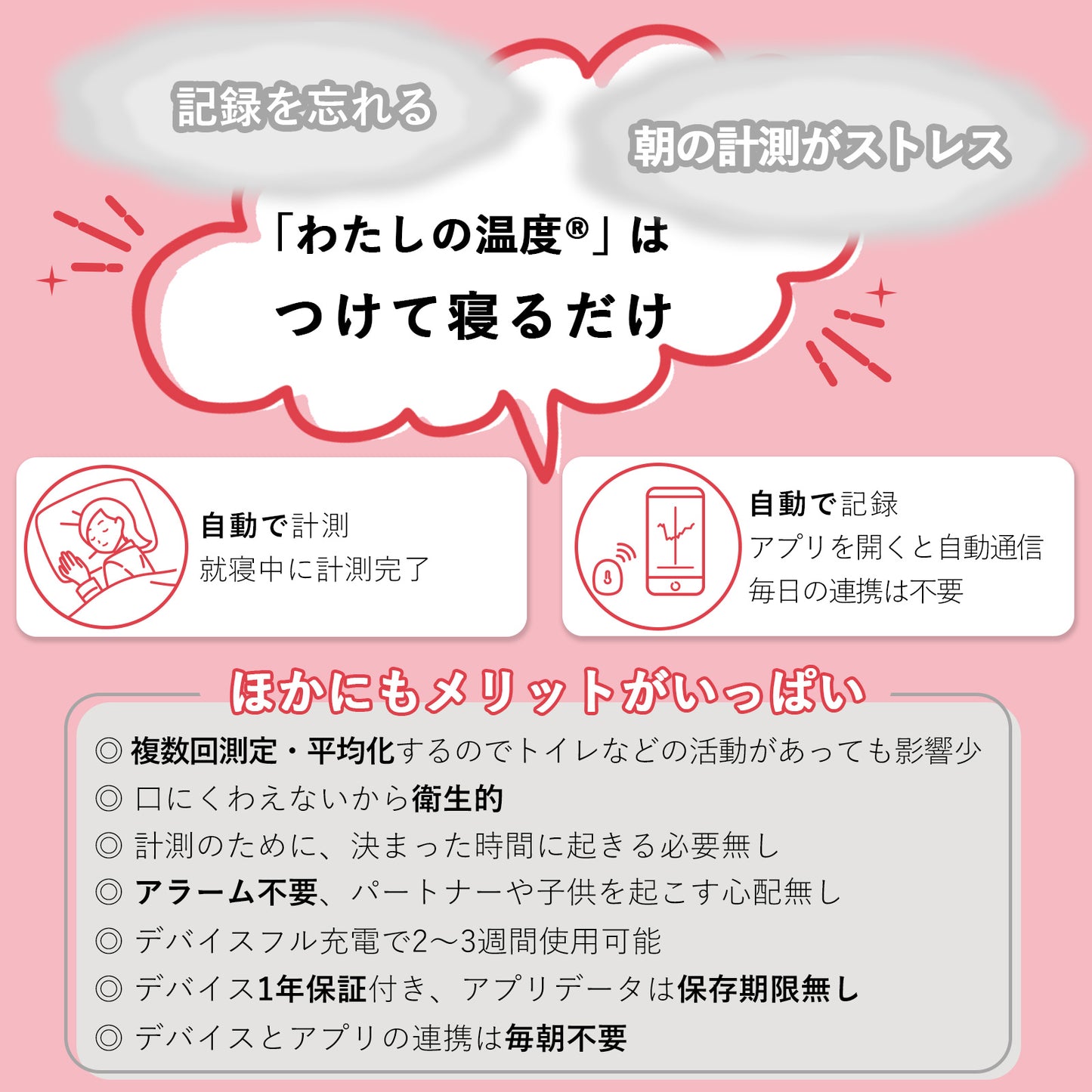 【購入】わたしの温度 デバイス単品 (月額費用は発生しません)