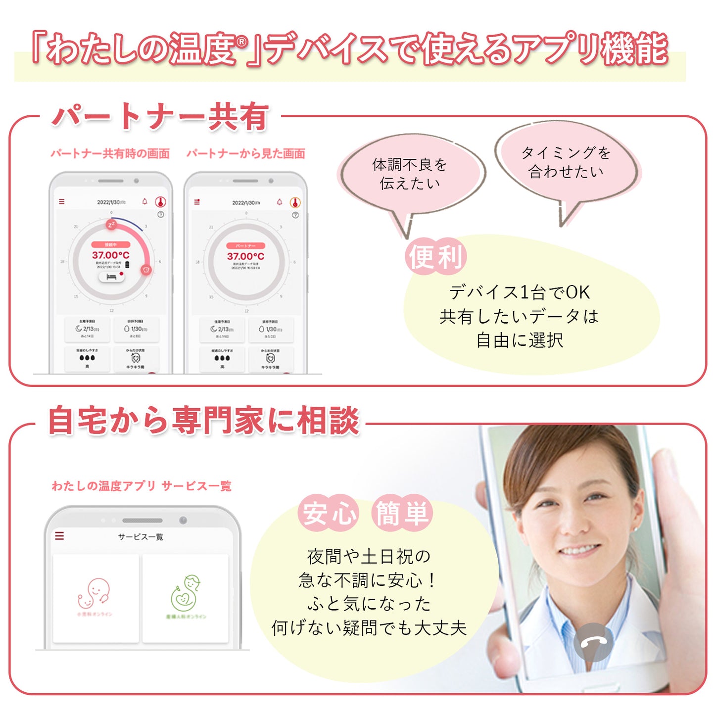 【購入】わたしの温度 デバイス単品 (月額費用は発生しません)