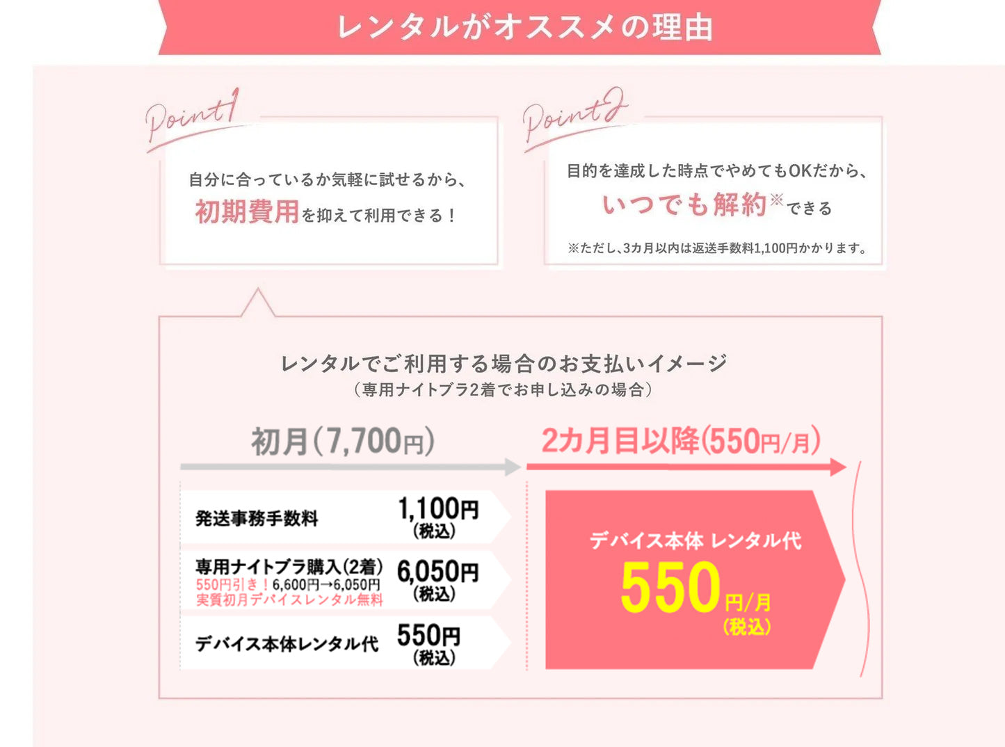 わたしの温度　レンタル費用内訳